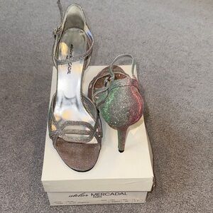 Atelier Mercadal Paris Clip Argento Strappy Stilettos